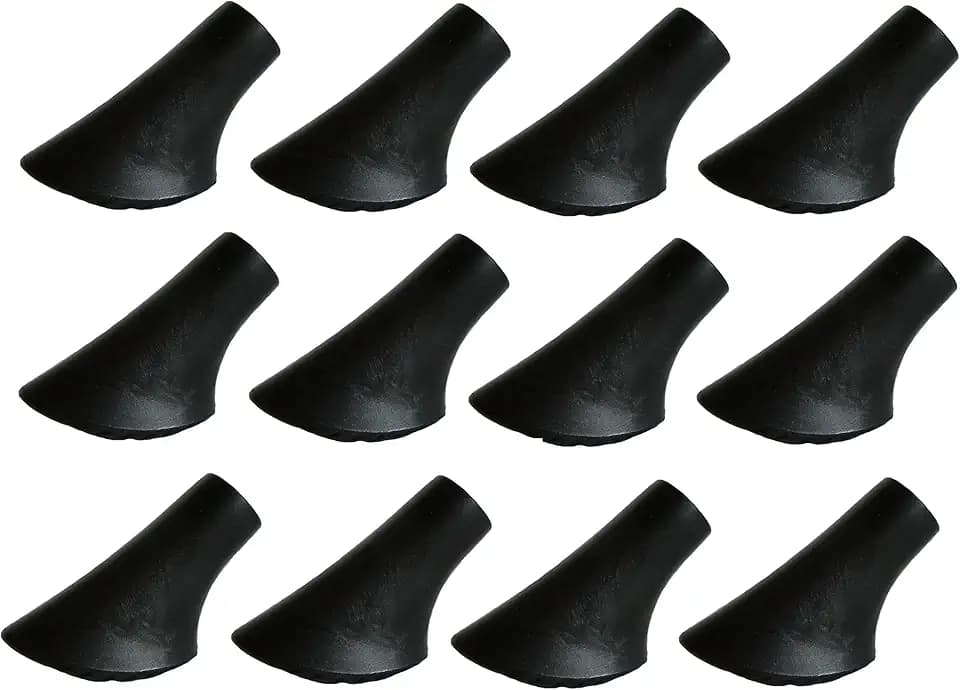 MIGHTY PEAKS 12 Stück / 6 Paar Nordic Walking Stöcke Gummipuffer X-4GT für alle gängigen Nordic Walking Wanderstöcke - für den Nordic Walking Stock mit einen Durchmesser von 10mm
