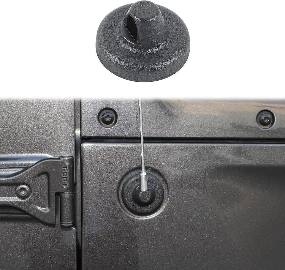 for Jeep JL Antenna Base Cover Trim Compatible with Jeep Wrangler 2007-2023 JK JKU JL JLU/Gladiator JT 2020-2023 Black Exterior Accessories