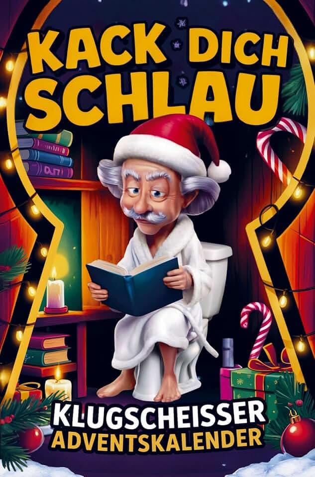Kack dich schlau! Adventskalender - 24 Tage ultimatives Klugscheißer-Wissen fürs stille Örtchen: Lustiger Klo Adventskalender für Männer & Frauen - perfektes Geschenk