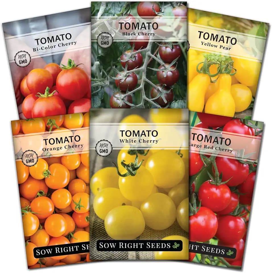 Sow Right Seeds - Cherry Tomato Seed Collection for Planting Home Garden