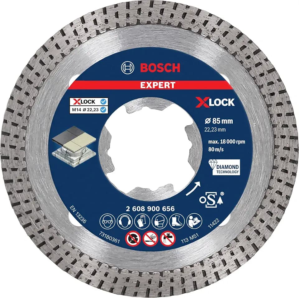 Bosch 1x EXPERT Hard Ceramic Diamanttrennscheibe, X-LOCK, 85x22,23 mm