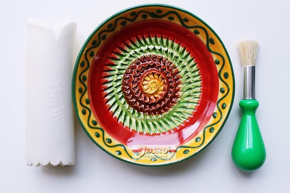 JOSKO Produkte 2733 Reibeteller-Set, Keramik, (grün oder gelb), 1 Set