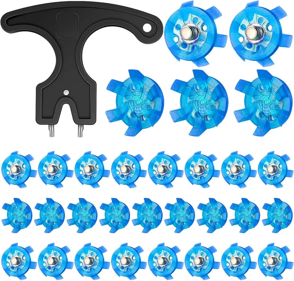 Cozypower 31 Pcs Golf Spikes Cleats Metal Screw with Tool