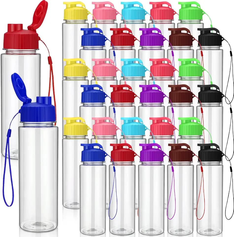 Maxcheck 30 Water Bottle Bulk, Classic, Multicolored