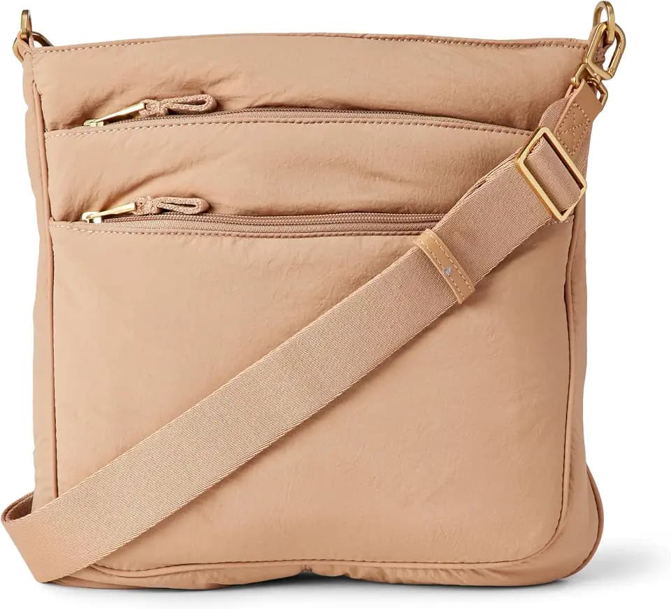 Amazon Essentials Women's Slim Nylon Crossbody Bag