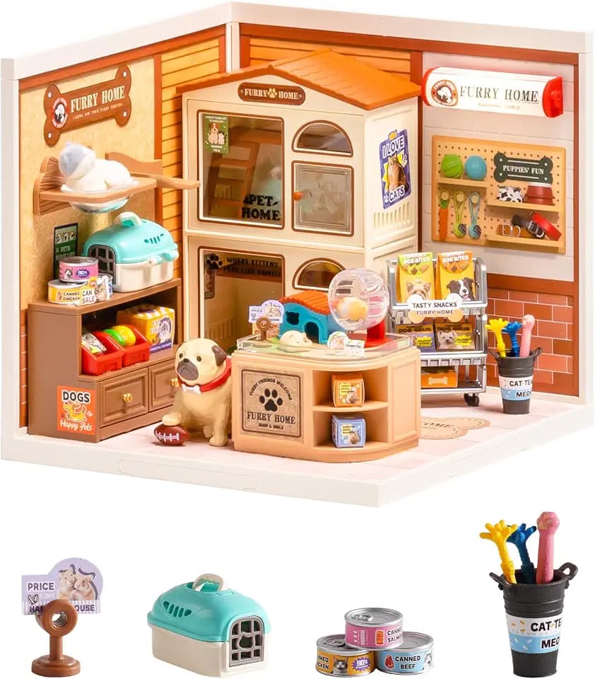 Rolife Super Creator Furry Friends' Home Miniaturhaus Bausatz