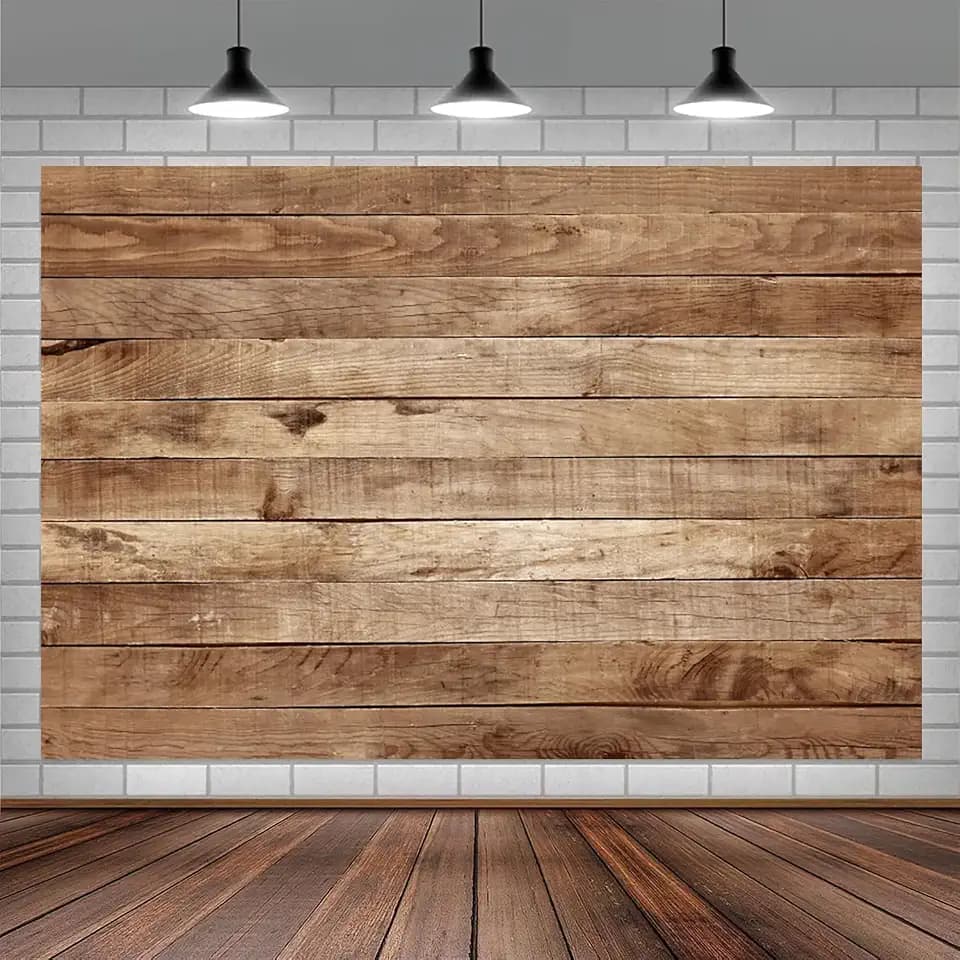 3x2.4m Foto Hintergrund Holz Rustikale Holz Wand Braun Vintage Holzbrett Fotografie Hintergrund Neugeborenes Baby Shower Geburtstag Party Kuchen Tisch Dekorationen Banner Fotostudio Requisiten