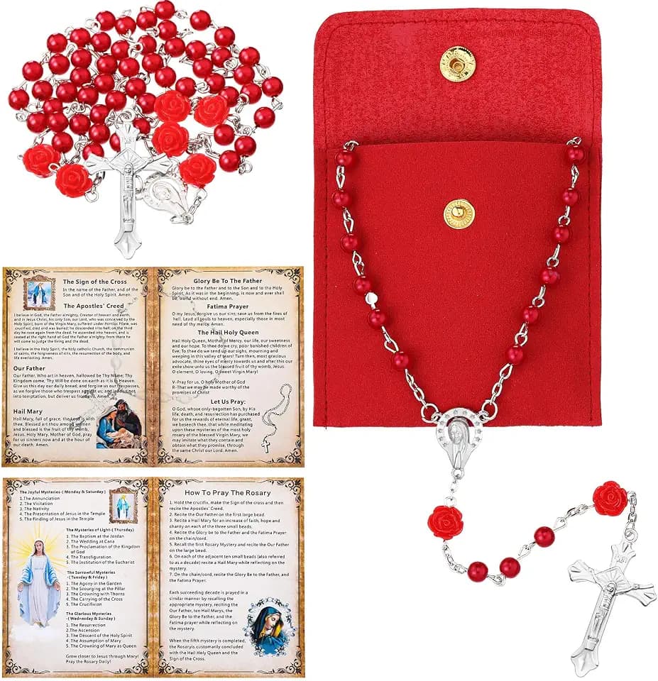Quelay Rosary Catholic for Women Prayer Card