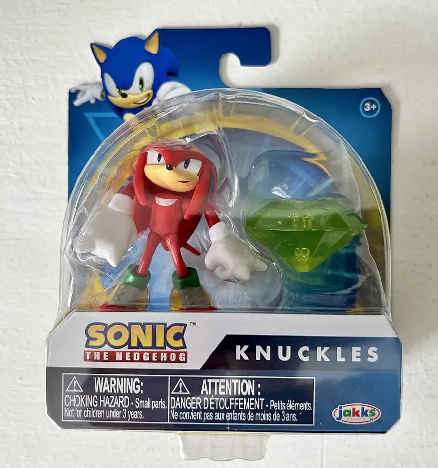 Sonic the Hedgehog Deluxe Series - Knuckles with Emerald 2.5"