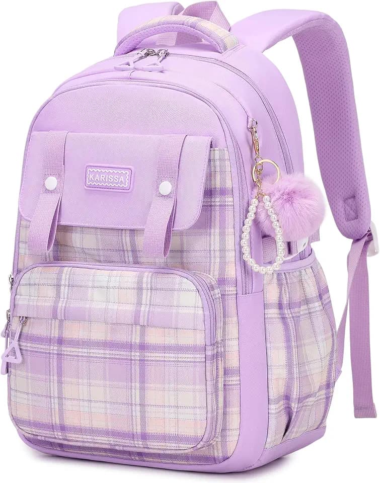 MUSEVOS Girls Backpack, Ideal School Backpack for Girls from Elementary to Teen Years, Kawaii Bookbag Cute Large Capacity