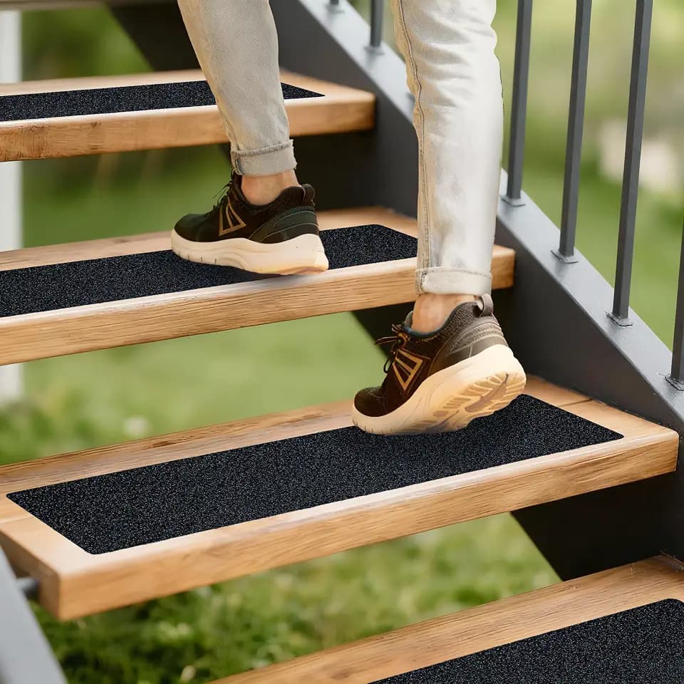 LifeGrip Anti Slip Stair Treads 6"x28" 10Pack Heavy-Duty Waterproof Outdoor
