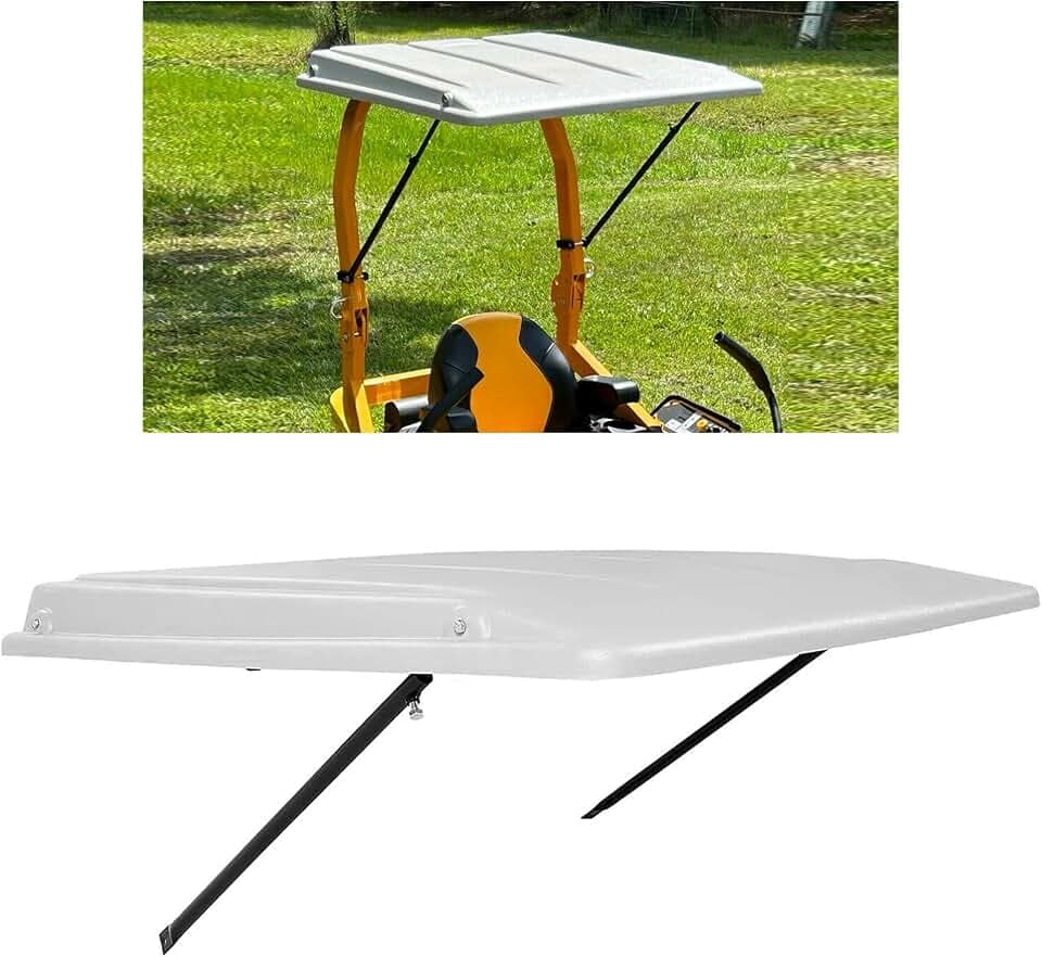 ECOTRIC Lawn Tractor Sun Shade Top Canopy Compatible with John Deere