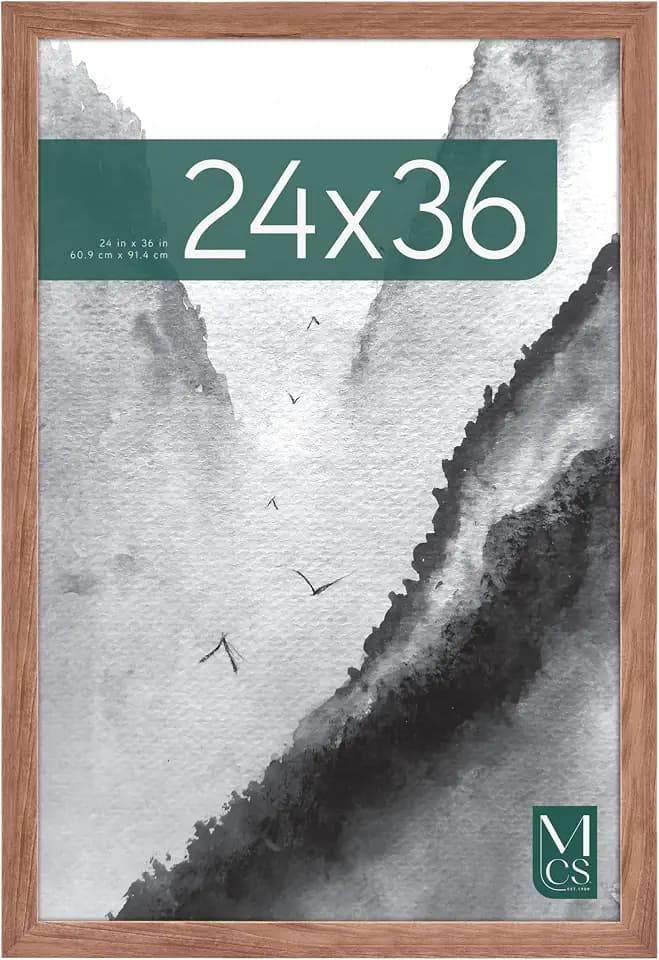 MCS Museum Poster Frame, 24x36, Medium Oak, 1-Pack
