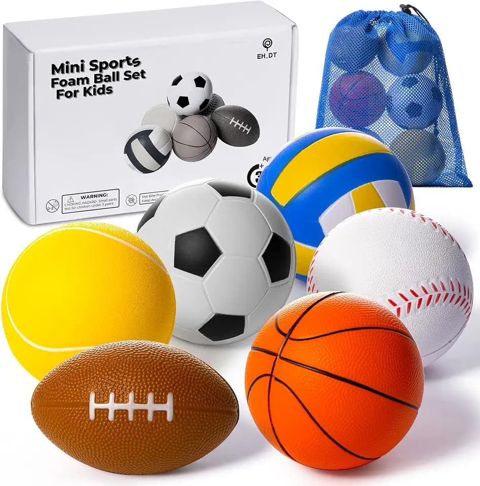 Toddler Ball Set - Foam Balls - Sports Outdoor Play Toys - Balls For Kids