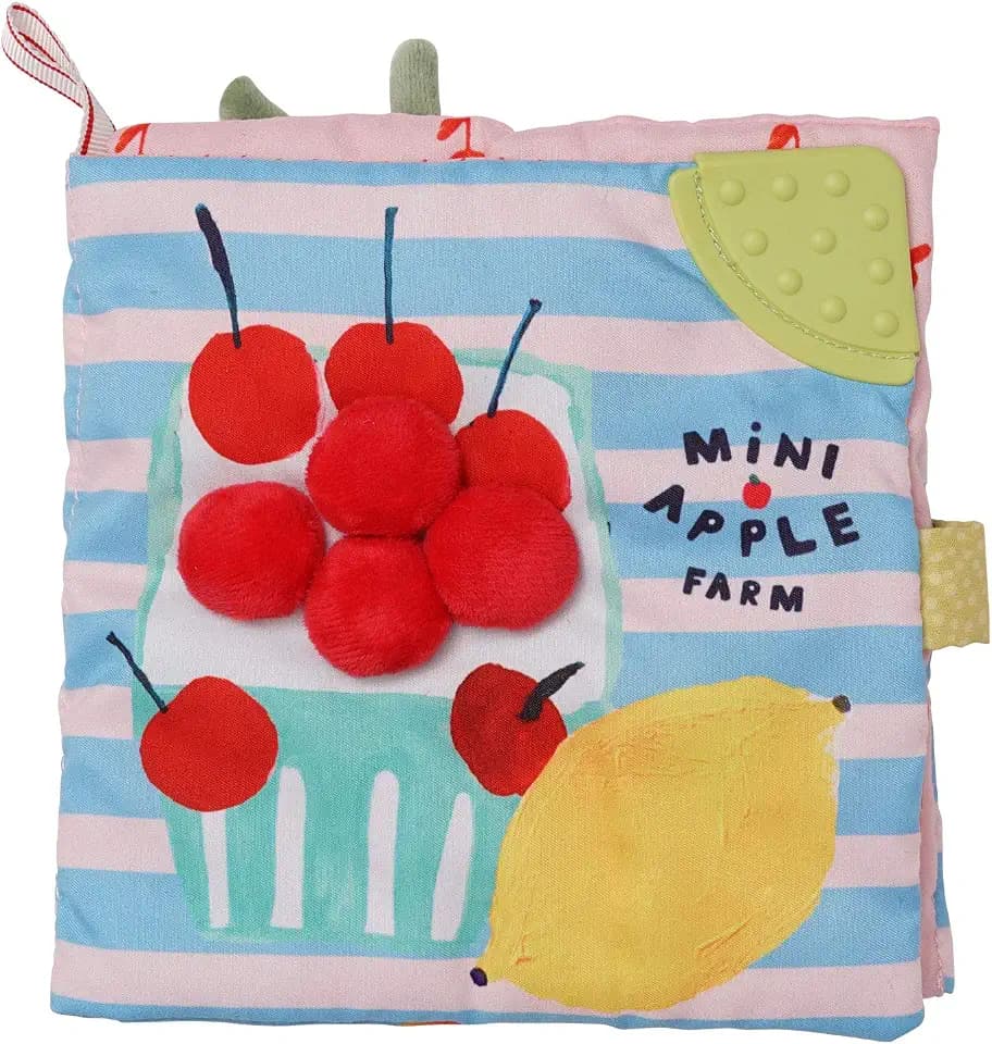 Manhattan Toy Mini-Apple Farm Soft Activity Book for Baby & Toddler