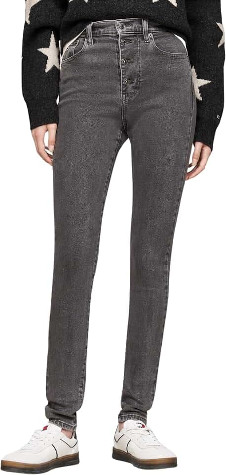 Tommy Jeans Damen Jeans Hose Sylvia Skinny Fit High Waist