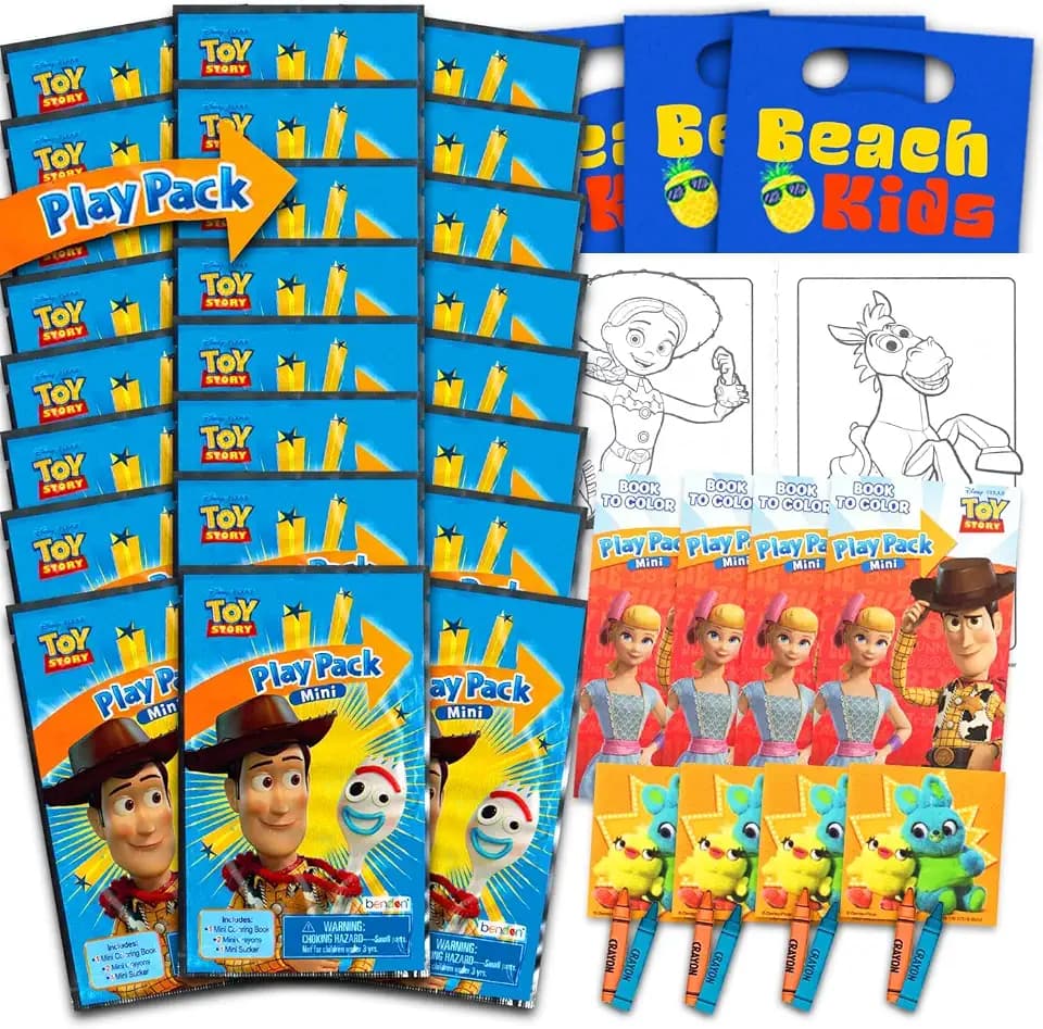 Disney Toy Story Party Favors for Kids Bundle - 24 Mini Activity Packs