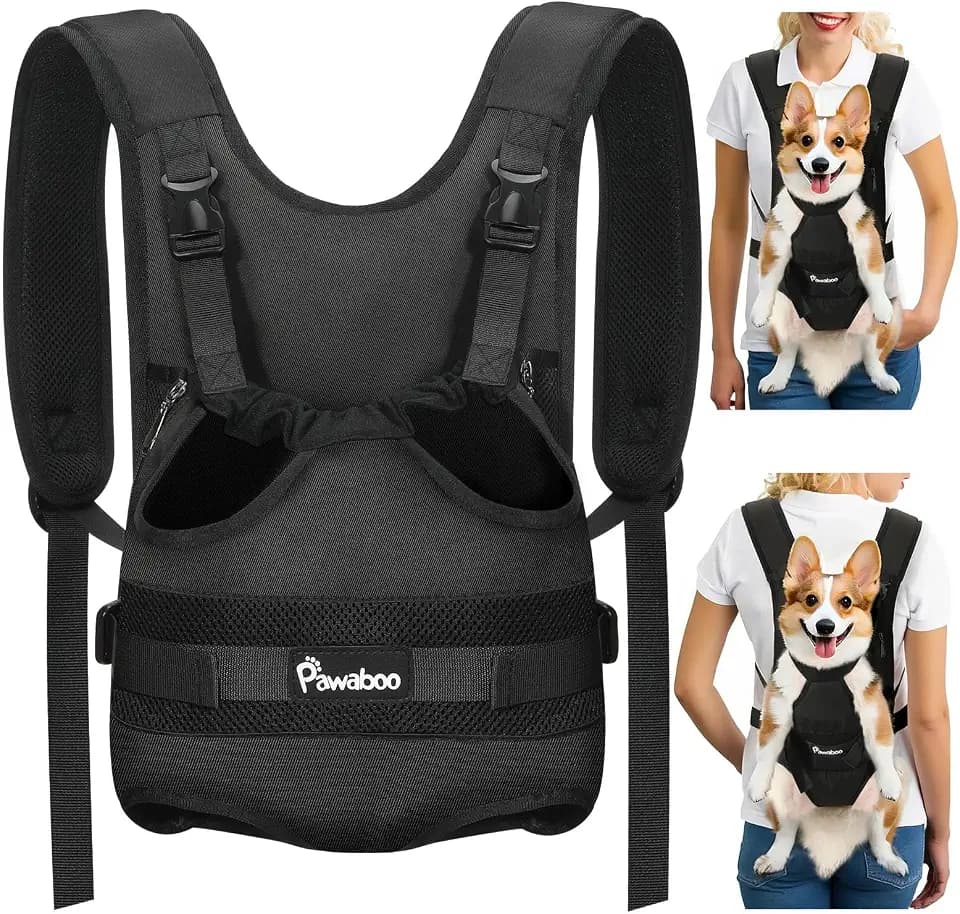 Pawaboo Pet Front Carrier Backpacks for Small Medium Dogs