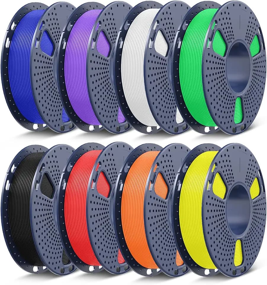 SUNLU 250g PETG Filament 1.75mm Set mit 8 Farben, 3D Drucker Filament PETG