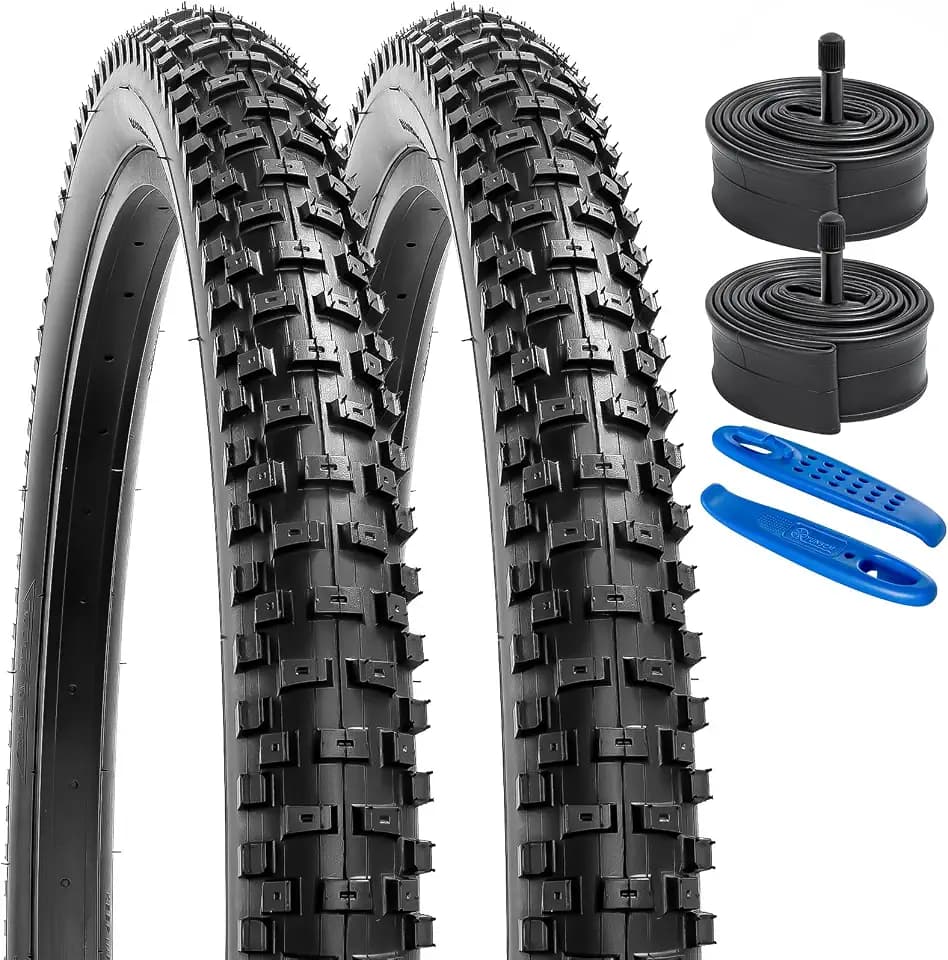 YunSCM 2Pcs Faltbare 26 Zoll Fahrradreifen 26x2.30 Mantel 56-559 Kompatibel 26x2.25 26 x 2.30 26x2.35 Stadt/Straße/Mountainbike Reifen