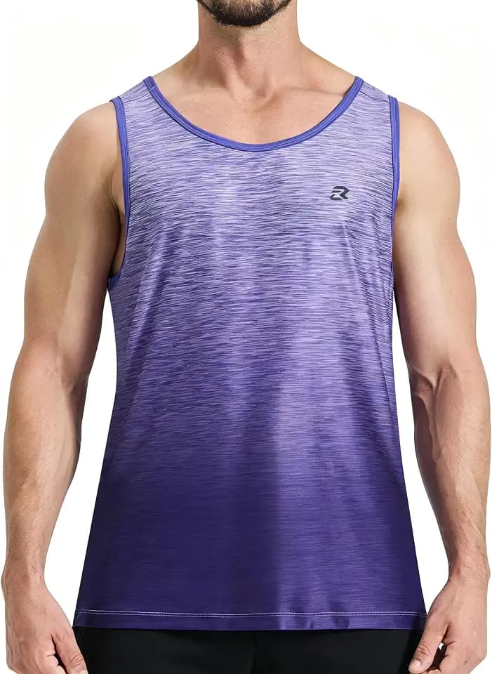 EZRUN Men's Quick Dry Gym Tank Top for High-Sweat Training Gym Workouts