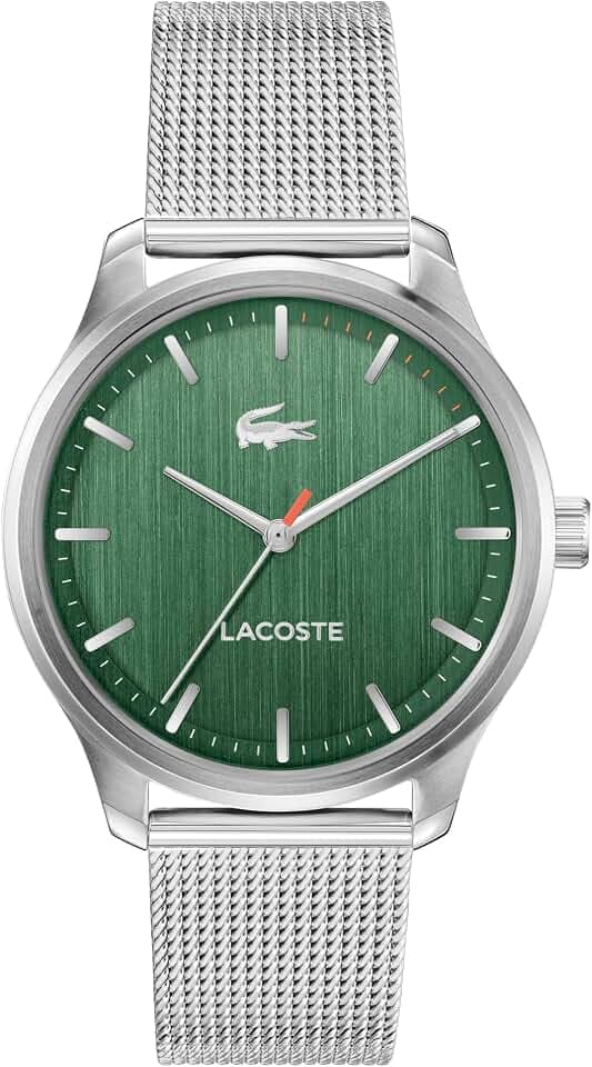 Lacoste DREI-Zeiger-Quarzuhr für Herren Lisbon Collection mit Edelstahlarmband oder Lederarmband