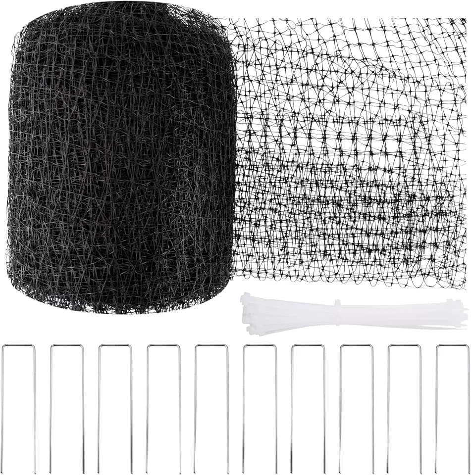 NONMON Bird Netting Deer Fence Netting 5 x 100FT Heavy Duty Garden Netting