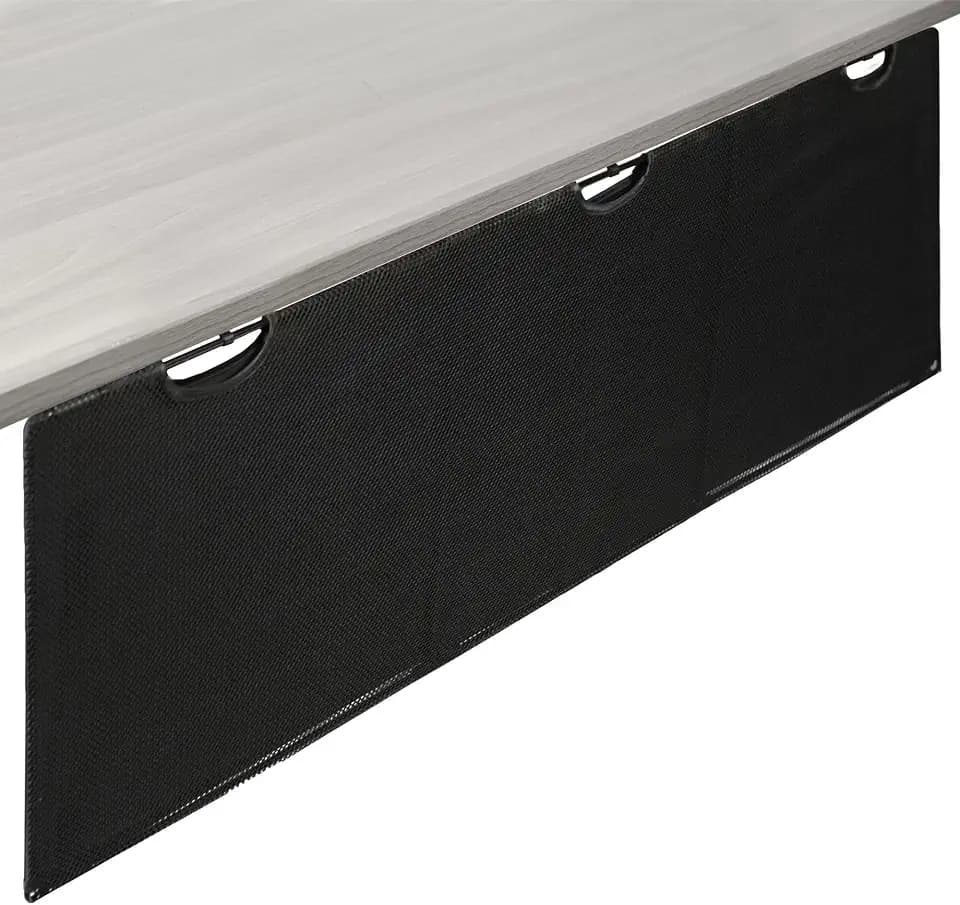 VIVO Black Under Desk 60 in Cable Management Sleeve, DESK-SKIRT-60