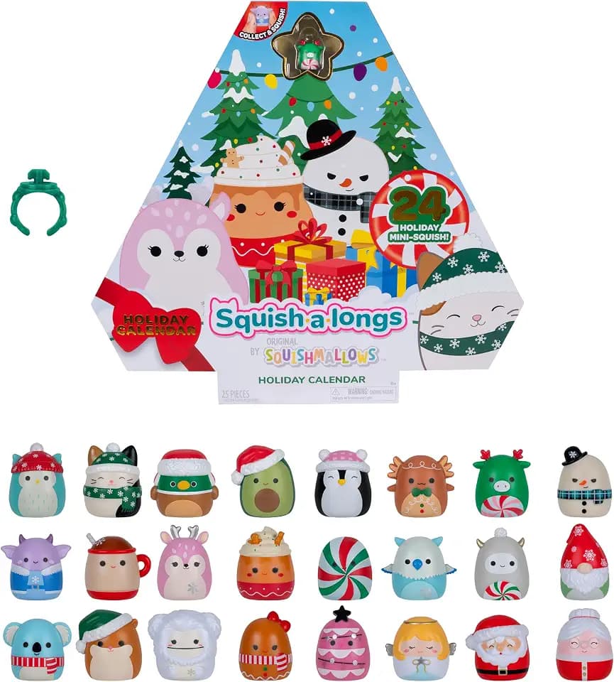Squish-a-longs Holiday Countdown Calendar – Includes 24 Mini-Squish (Wave 3)