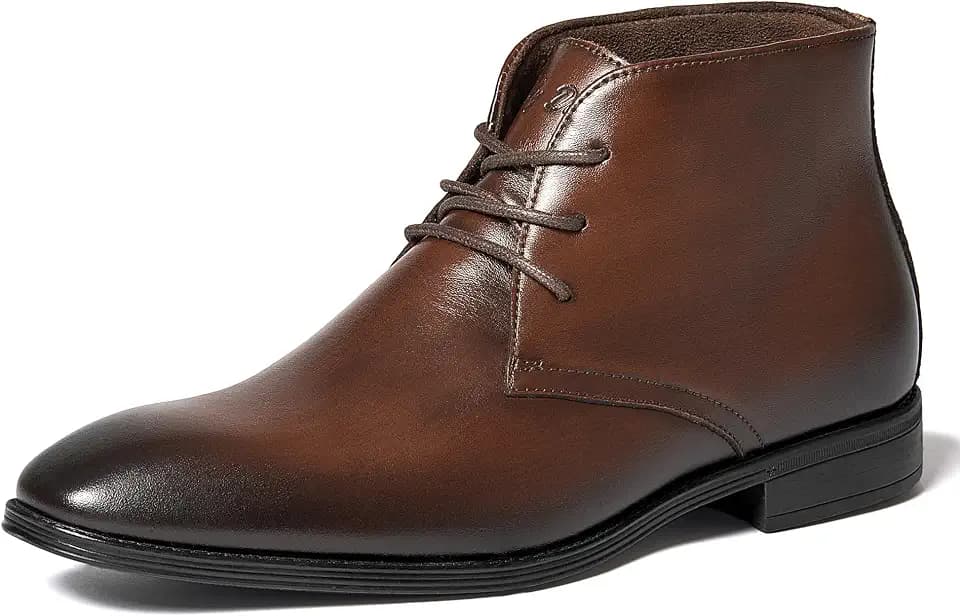 Holy dove Mens Lightweight Dress Boots Leather Oxford Ankle Boots