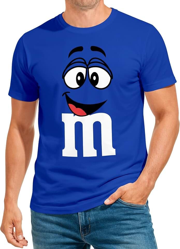 MoonWorks® Herren T-Shirt Fasching Karneval M Aufdruck Gruppenkostüm Verkleidung Last Minute Faschingskostüme Männer Funshirt