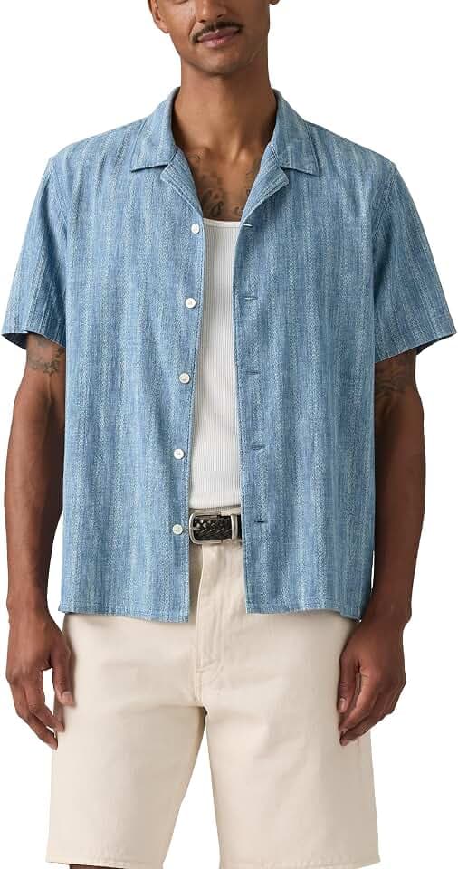 Levi's Herren Sunset No Pkt Camp Standard Hemd mit Button-Down-Kragen (1er Pack)