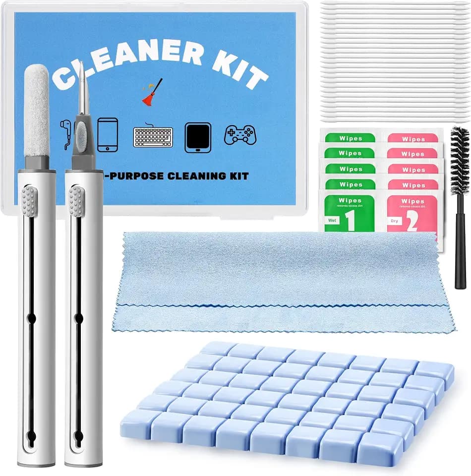 Upgraded for Airpod Cleaner Kit (81 PCS), Multi-Tool with Cleaning Pen, Putty & Swabs, Removes Earwax & Dust, Compatible with AirPods Pro 1/2/3, Earbud, Headphones, Phone & Charging Port