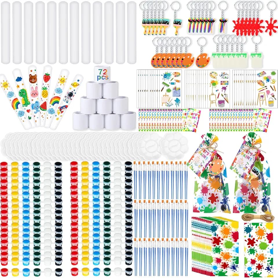 Blueweenly 375 Pcs 36 Set Kids Paint Party Favors Art Birthday Party Favors