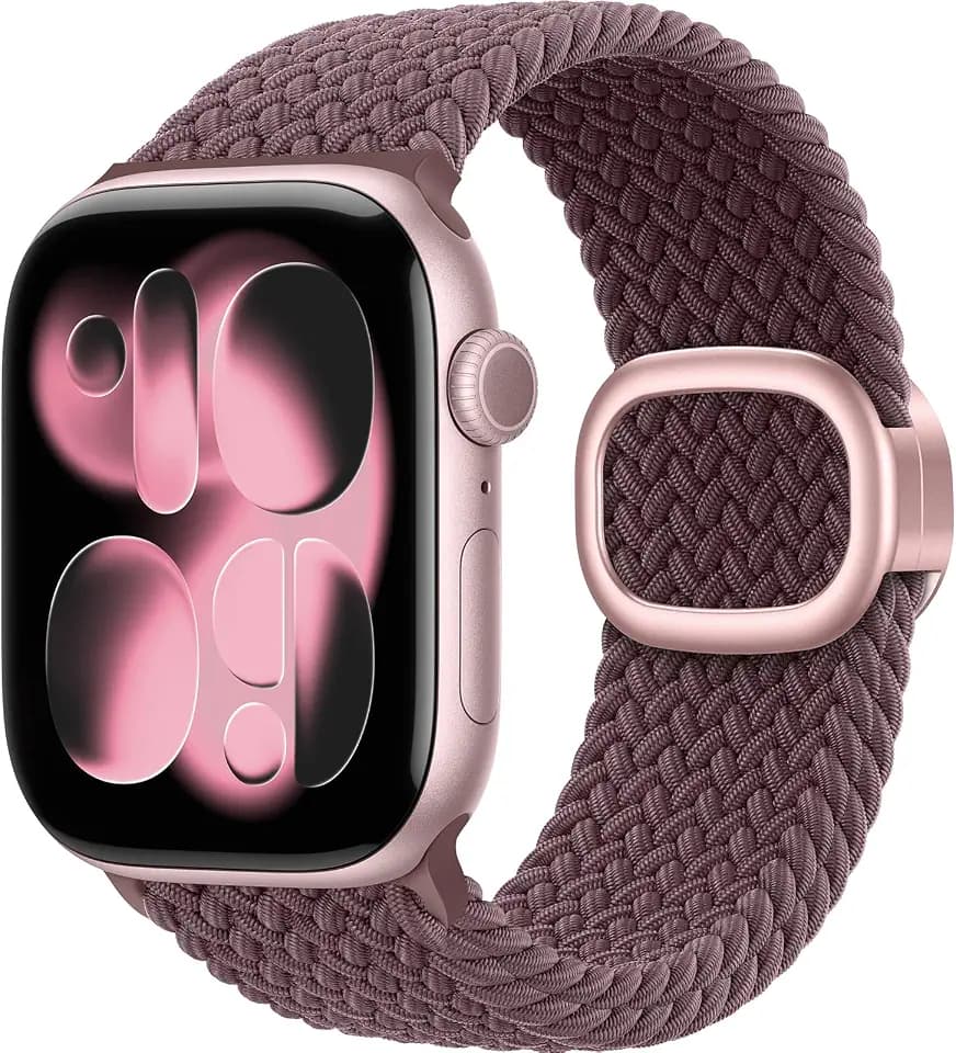 TOCOL Compatible with Apple Watch Bands for Women Men Braided Stretchy Band
