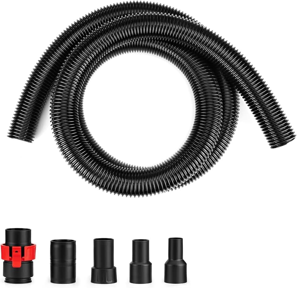 Shop-Vac Premium Universal Hose Plastic 8' X 1-7/8", Black