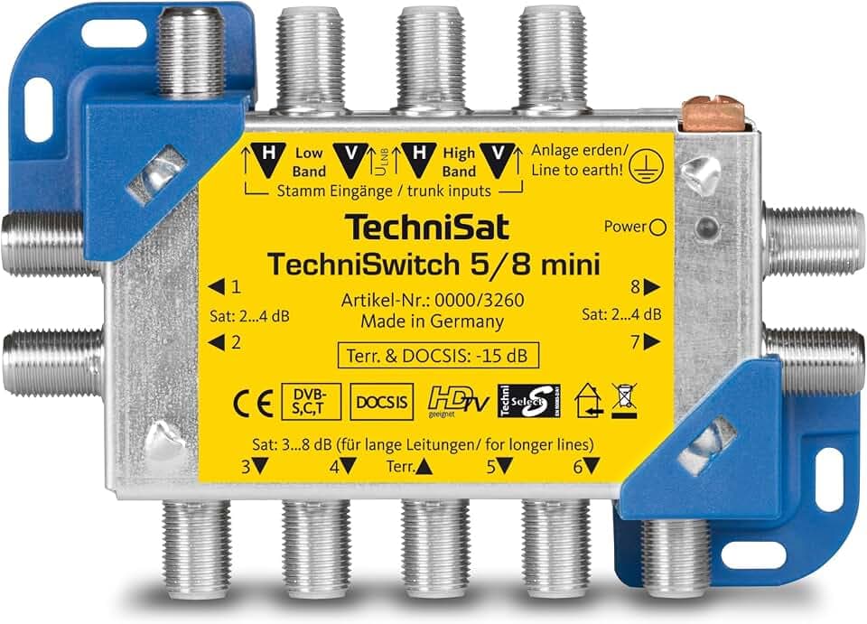 TechniSat TECHNISWITCH 5/8 MINI, Multischalter / Satverteiler