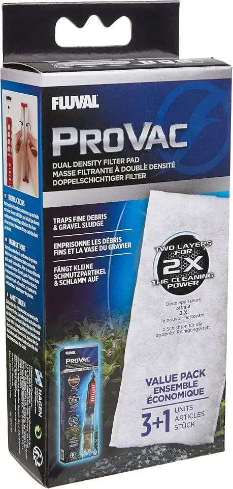 Fluval Pro Vac Ersatzfilterpatronen, 4 Stück (1er Pack)