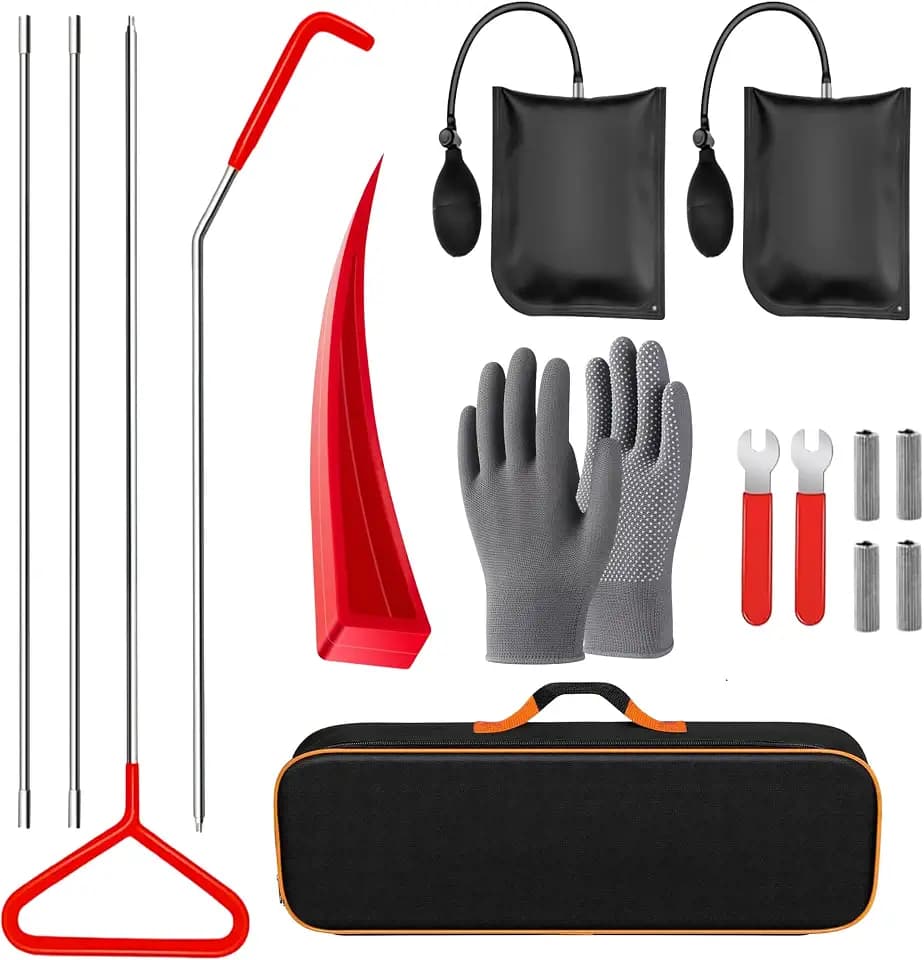 DENWAY Stainless Steel Repair Tools,Car Tool Set, Cargo Grabber Retriever Tool - Upgraded Extendable Pickup Truck Bed Accessories
