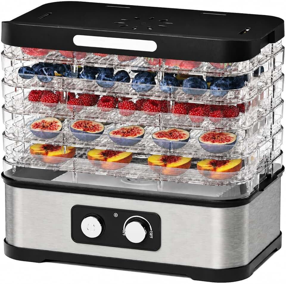 Small Food Dehydrator for Jerky, Fruit, Herbs & Pet Treats