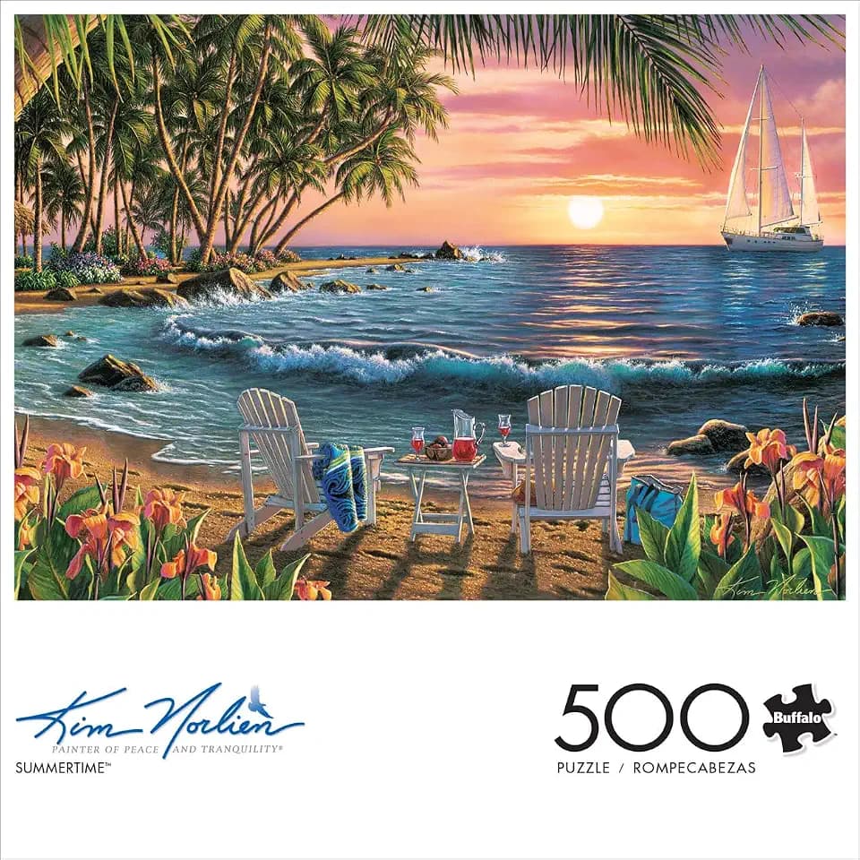 Buffalo Games Kim Norlien, Summertime, 500 Piece Summer Jigsaw Puzzle