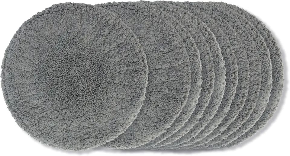 Lifenaxx Ersatz-Reinigungspads für Fensterroboter LX-055 & LX-083, 10er Set Mikrofasertücher, Hochdichte Mikrofaser aus 100% Polyester, Waschbar & Wiederverwendbar, Zubehör für Fensterputzroboter
