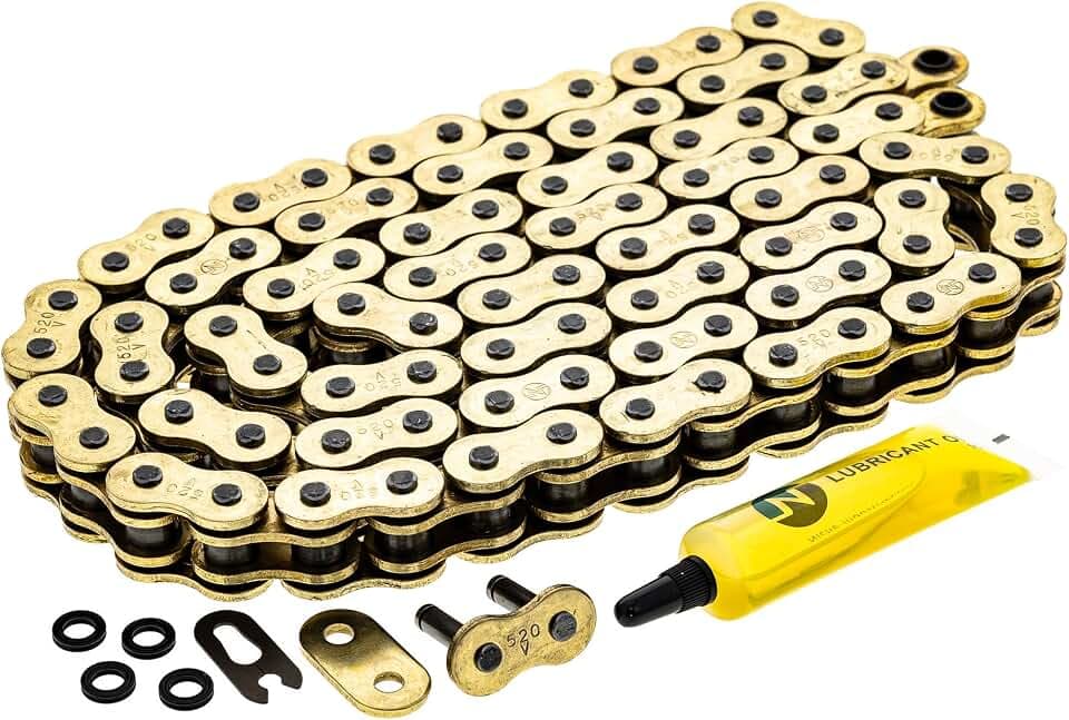 NICHE Gold 520 X-Ring Chain 94 Links with Connecting Master Link