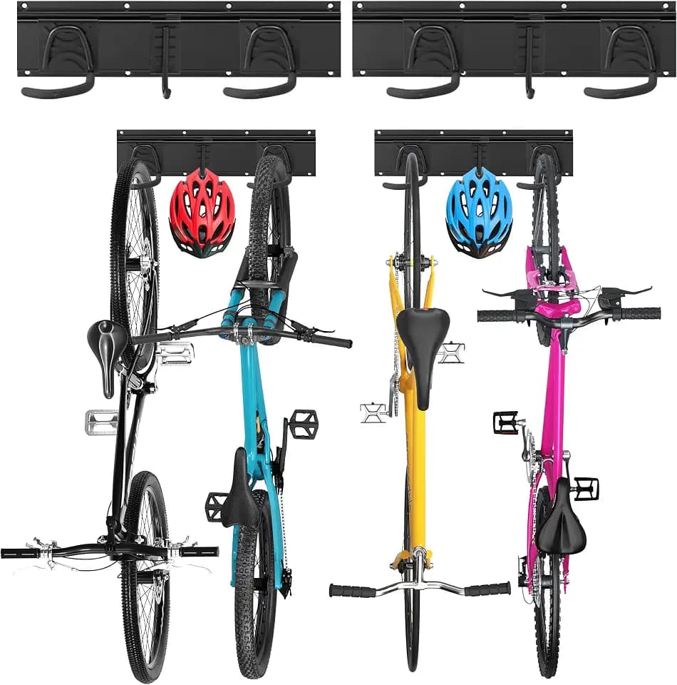 Sinoer Fahrradwandträger Wandhalterung für 4 Fahrräder