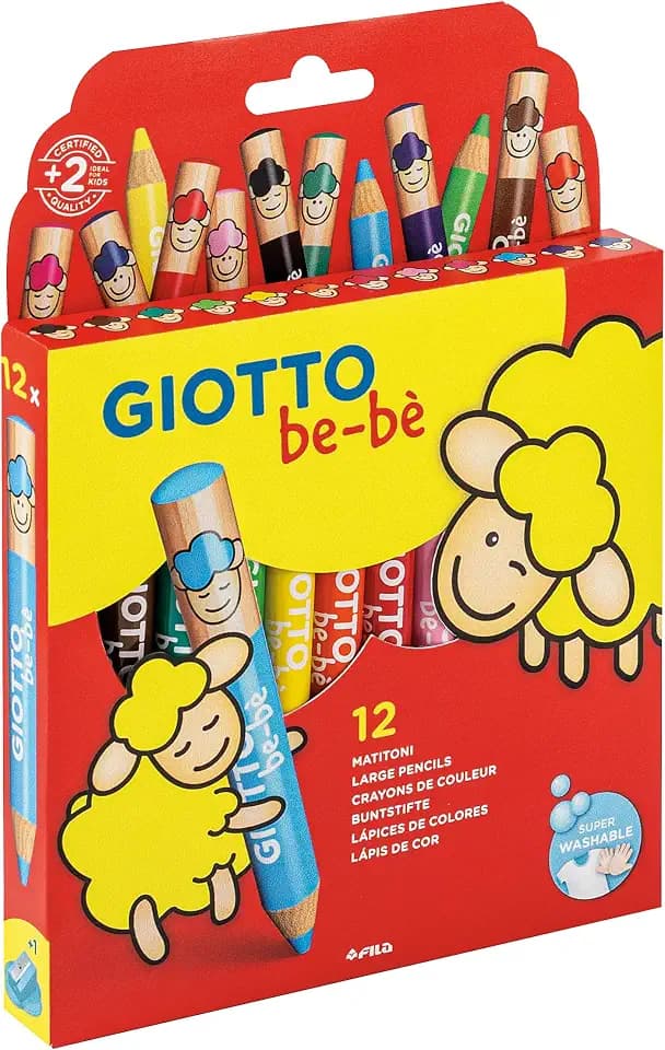 Giotto Be-bè Super Large Buntstifte, 12 Stück