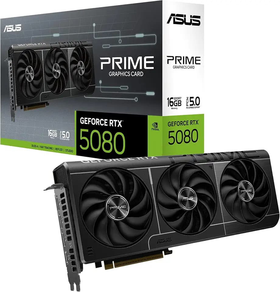 ASUS Prime GeForce RTX 5080 16GB GDDR7 Gaming Graphics Card