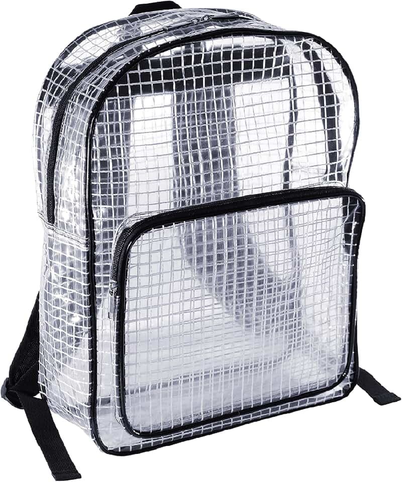 Engineer Bag -15.7 Inches Transparent Cleanroom Tool Backpack Simple Style (16 Liters)