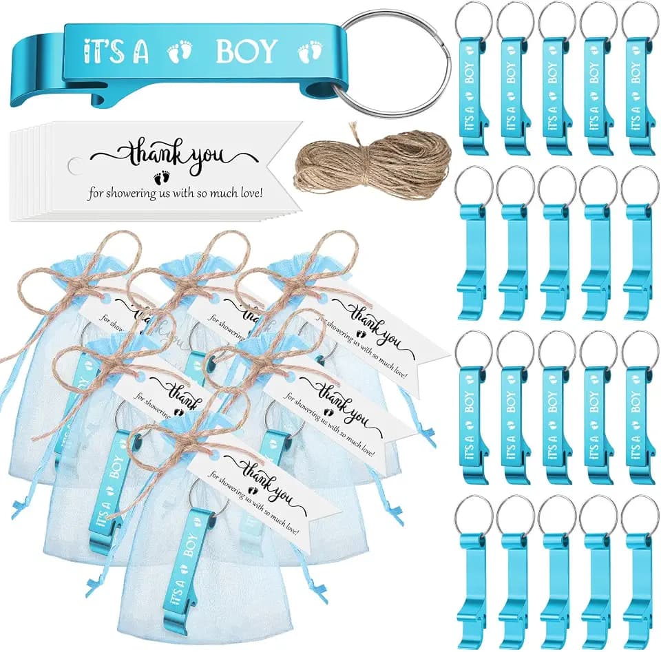 Maxcheck 50 Sets Baby Shower Bottle Opener Favors for Guest