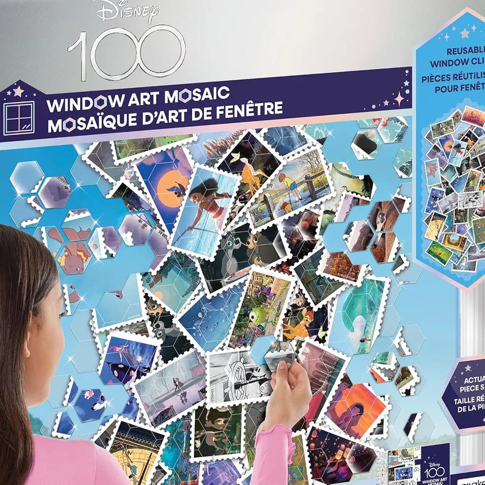 Make It Real: Window Art, Disney Classic Animation Stamps, DIY, Clings Can be Reused and Reorganized, Hassle-Free Fun, For Ages 8 and up
