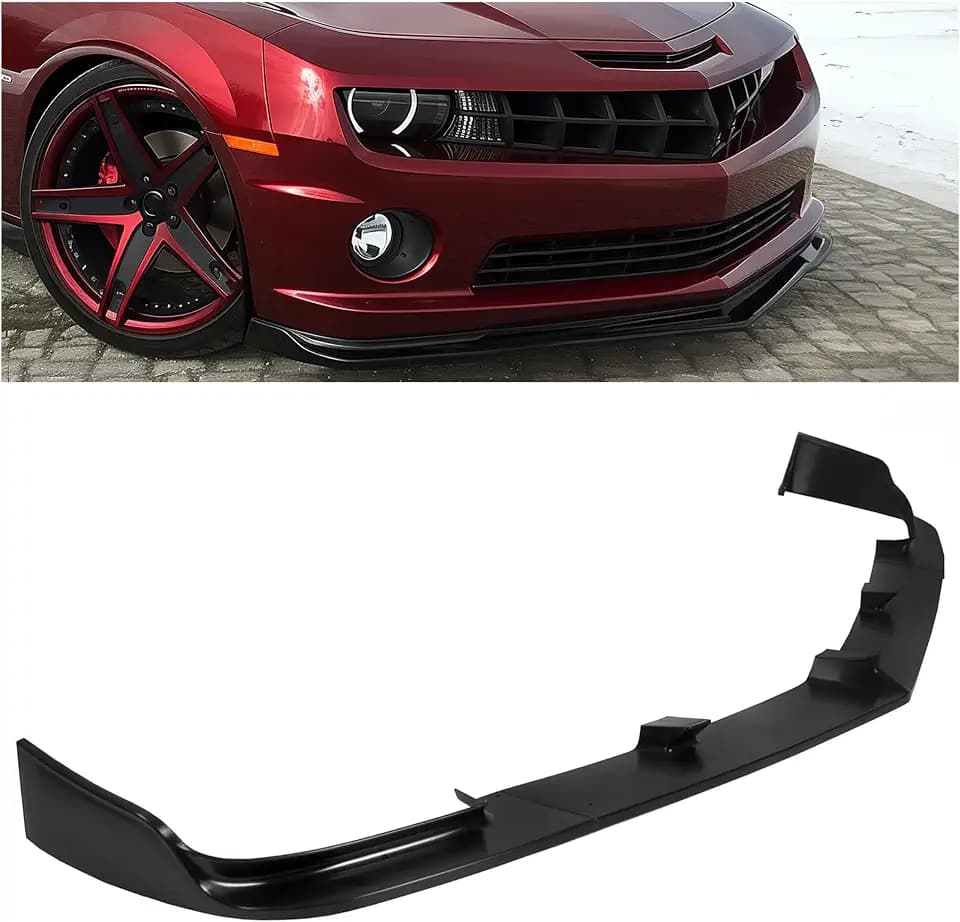 HECASA 3Pcs Bumper Lip Compatible with 10-13 Chevy/Chevrolet Camaro V8 SS